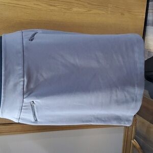 Sandro grey stretch midi length skirt